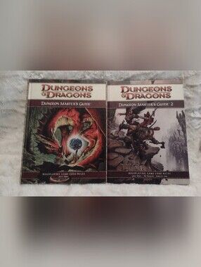Dungeons & Dragons Dungeon Master's Guide 1 and 2  4th edition Hardcover D&D
